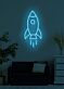 Rocket Neon Soaring High with Ambition and Dreams