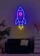 Rocket Neon Soaring High with Ambition and Dreams