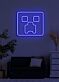 Square face Neon Abstract Artistic Piece, Adding a Contemporary Touch
