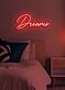 Dreams Neon Whimsical Light Inspiring Hope and Imagination