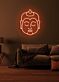 Buddha Neon Serene Illumination Reflecting Peace and Enlightenment