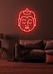Buddha Neon Serene Illumination Reflecting Peace and Enlightenment