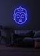 Buddha Neon Serene Illumination Reflecting Peace and Enlightenment