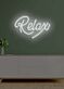 Relax Neon Gentle Reminder to Unwind and Take It Easy in a Soothing Glow
