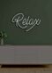 Relax Neon Gentle Reminder to Unwind and Take It Easy in a Soothing Glow