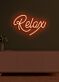 Relax Neon Gentle Reminder to Unwind and Take It Easy in a Soothing Glow