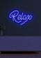 Relax Neon Gentle Reminder to Unwind and Take It Easy in a Soothing Glow