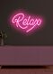 Relax Neon Gentle Reminder to Unwind and Take It Easy in a Soothing Glow