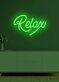 Relax Neon Gentle Reminder to Unwind and Take It Easy in a Soothing Glow