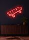 Skateboard Neon Dynamic Display Capturing the Spirit of Adventure and Freedom
