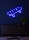 Skateboard Neon Dynamic Display Capturing the Spirit of Adventure and Freedom