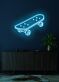 Skateboard Neon Dynamic Display Capturing the Spirit of Adventure and Freedom
