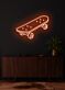 Skateboard Neon Dynamic Display Capturing the Spirit of Adventure and Freedom