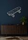 Skateboard Neon Dynamic Display Capturing the Spirit of Adventure and Freedom