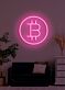 Bitcoin Neon Dazzling Symbol of the Digital Age's Currency Revolution