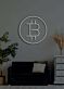 Bitcoin Neon Dazzling Symbol of the Digital Age's Currency Revolution