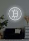 Bitcoin Neon Dazzling Symbol of the Digital Age's Currency Revolution