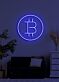 Bitcoin Neon Dazzling Symbol of the Digital Age's Currency Revolution