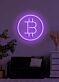 Bitcoin Neon Dazzling Symbol of the Digital Age's Currency Revolution