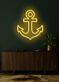 Anchor Neon Illuminating Stability and Strength, Perfect for Nautical Themes