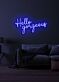 Hello Gorgeous Neon Flattering Greeting in Light