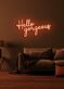 Hello Gorgeous Neon Flattering Greeting in Light