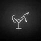 Cocktailglas mit Frauensilhouette LED-Neonschild für Bar Club