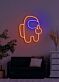 Space man Neon Odyssey into the Cosmic Unknown