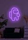 Space man Neon Odyssey into the Cosmic Unknown