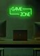 GAME ZONE LED-Neonschild im offenen Rahmen