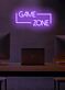 GAME ZONE LED-Neonschild im offenen Rahmen