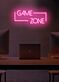 GAME ZONE LED-Neonschild im offenen Rahmen
