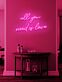 All You Need Is Love Neon Singing the Tune of Universal Love