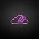 Regenbogen mit Wolken als LED-Neonschild
