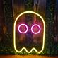Geist mit runden Augen LED-Neonschild