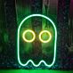 Geist mit runden Augen LED-Neonschild