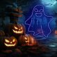 Halloween-Geist als LED-Neonschild