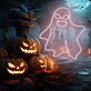 Halloween-Geist als LED-Neonschild