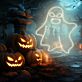Geist LED-Neonschild für Halloween Party