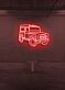 Abstraktes Geländewagen Neon Schild LED Wanddekoration