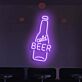 Customize Cold Beer Neon Refreshment on Tap