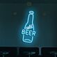 Customize Cold Beer Neon Refreshment on Tap