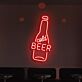 Customize Cold Beer Neon Refreshment on Tap