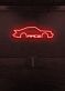 Rennwagen Silhouette LED Neonschild Wanddekoration