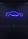 Rennwagen Silhouette LED Neonschild Wanddekoration