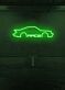 Rennwagen Silhouette LED Neonschild Wanddekoration
