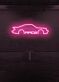 Rennwagen Silhouette LED Neonschild Wanddekoration