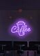 Coffee LED-Neonschild mit anpassbarem Schriftzug für Cafés