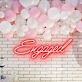 Engaged Neon Illumination Celebrating Love