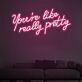 You’re like really pretty LED-Neonschild